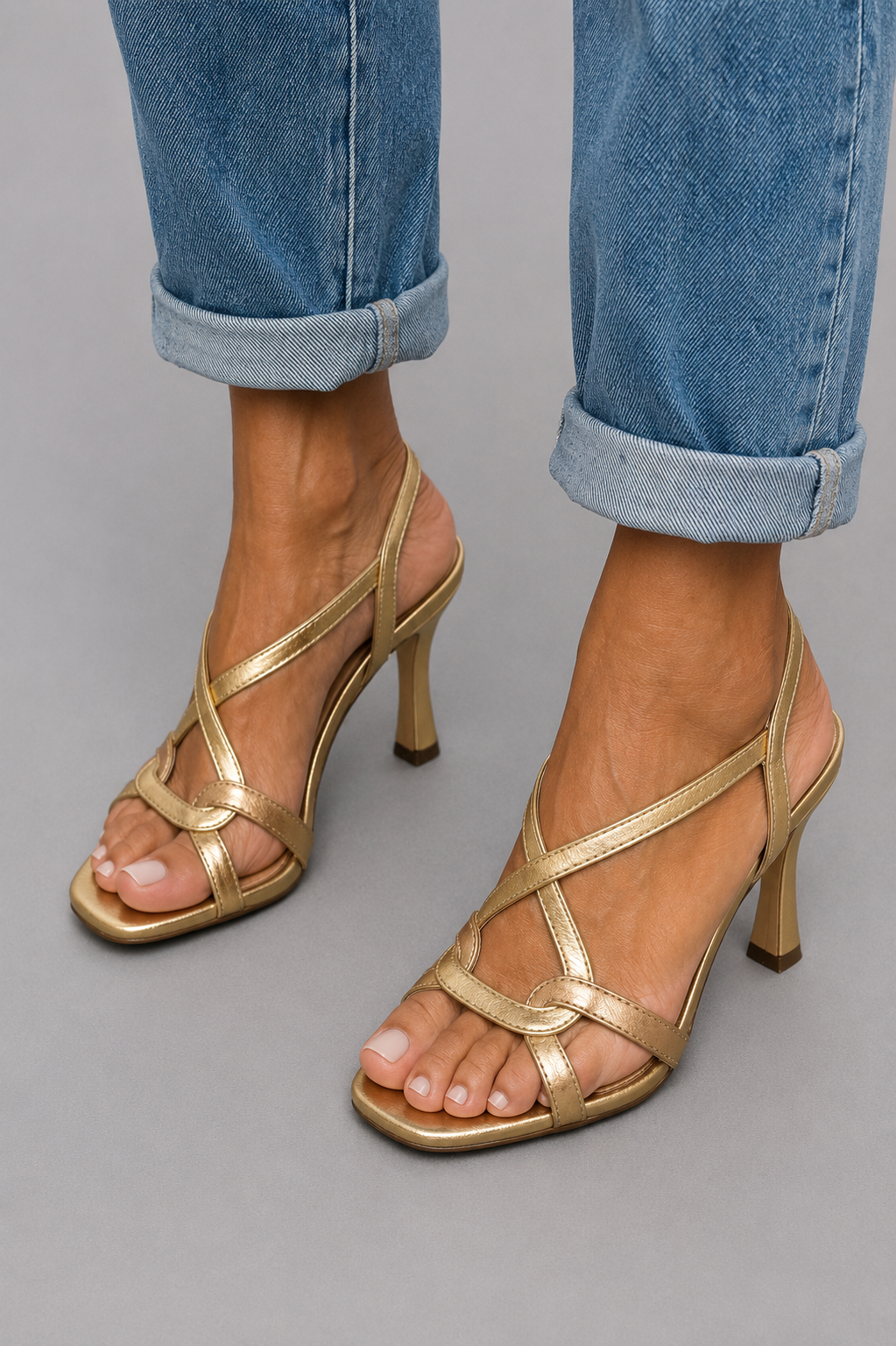 Cassie | Captivating Golden Summer Sandals