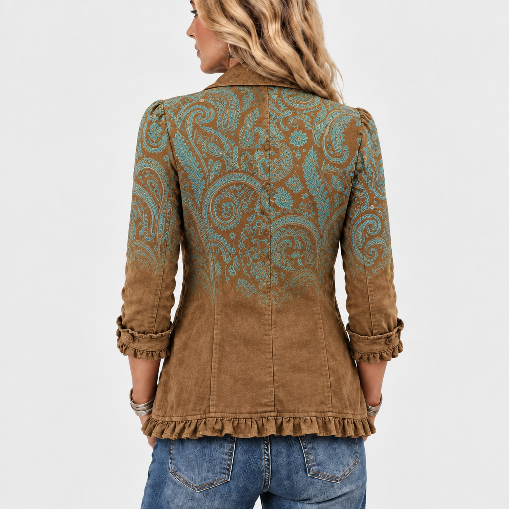 Goldenridge™ Paisley Ruffle Jacket