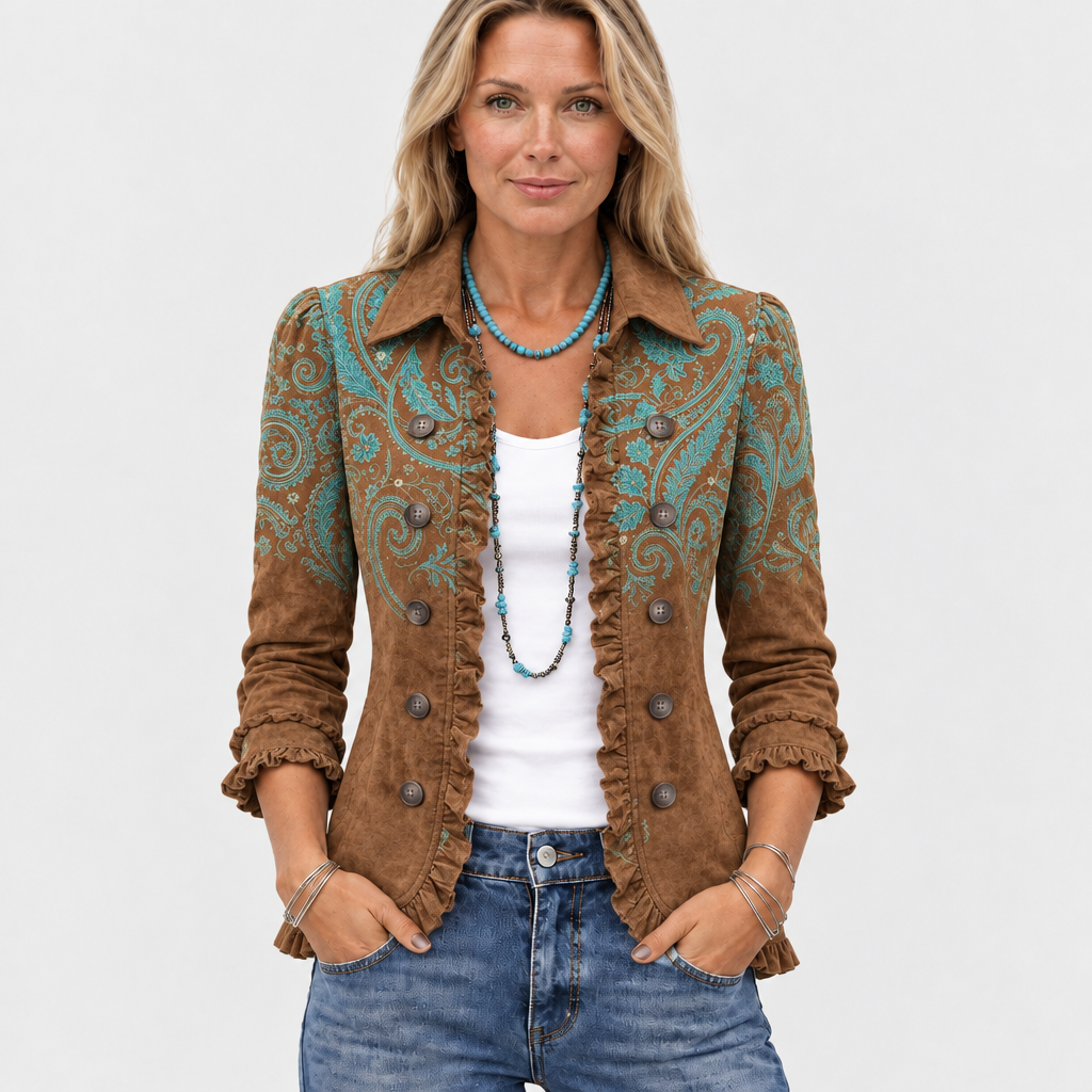 Goldenridge™ Paisley Ruffle Jacket