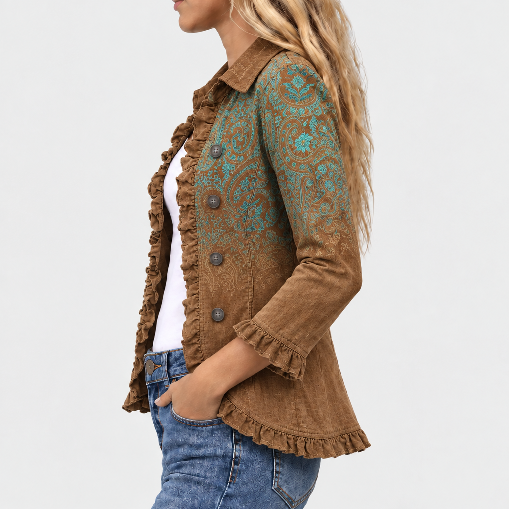 Goldenridge™ Paisley Ruffle Jacket