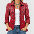 Criselle™ - Bohemian Paisley Ombre Frill Jacket