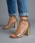 Elisa | Chic Textured Block Heel Sandals for Ultimate Comfort